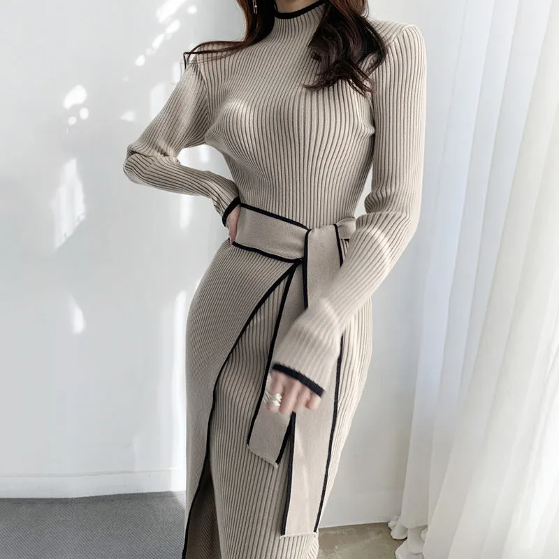 【Dress】配色きれいめワンピース Z7674
