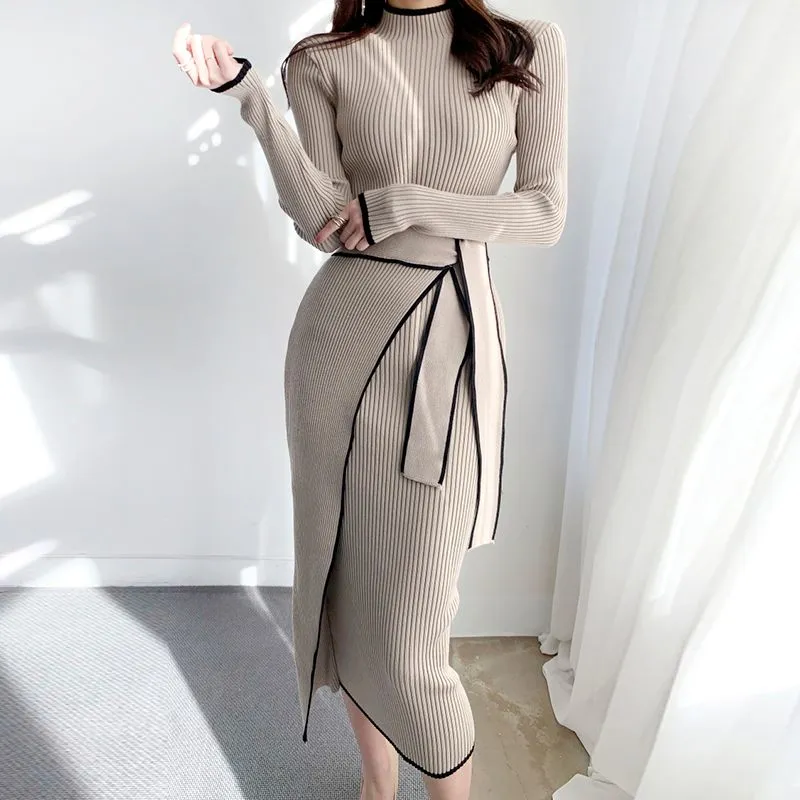 【Dress】配色きれいめワンピース Z7674