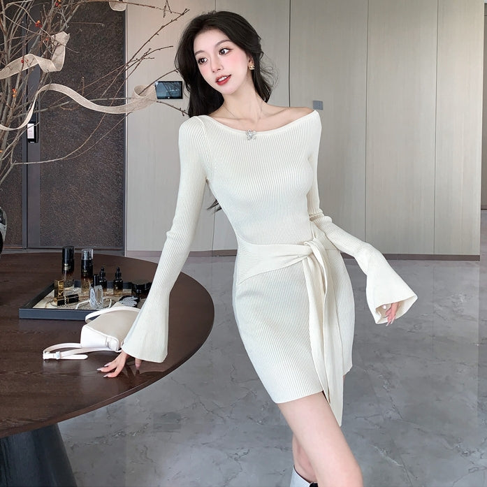 【Dress】ワンショルダーワンピース2色 Z7753