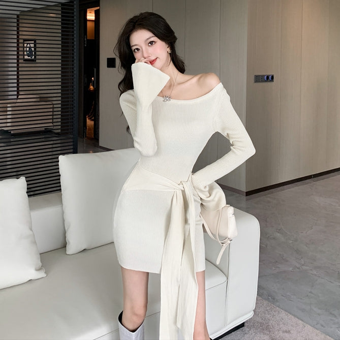 【Dress】ワンショルダーワンピース2色 Z7753
