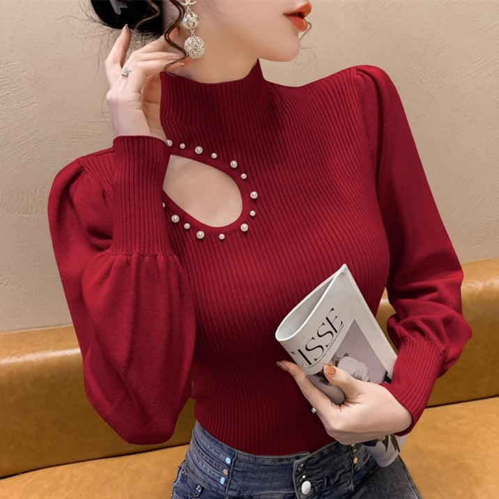 【Tops】フェミニン秋冬ニットセーター Z7789