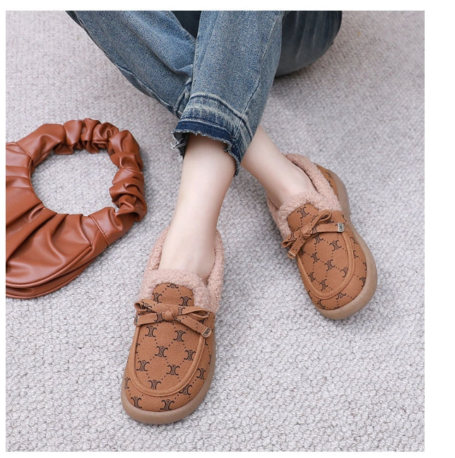 【Shoes】2色選択可フラットシューズ W14197