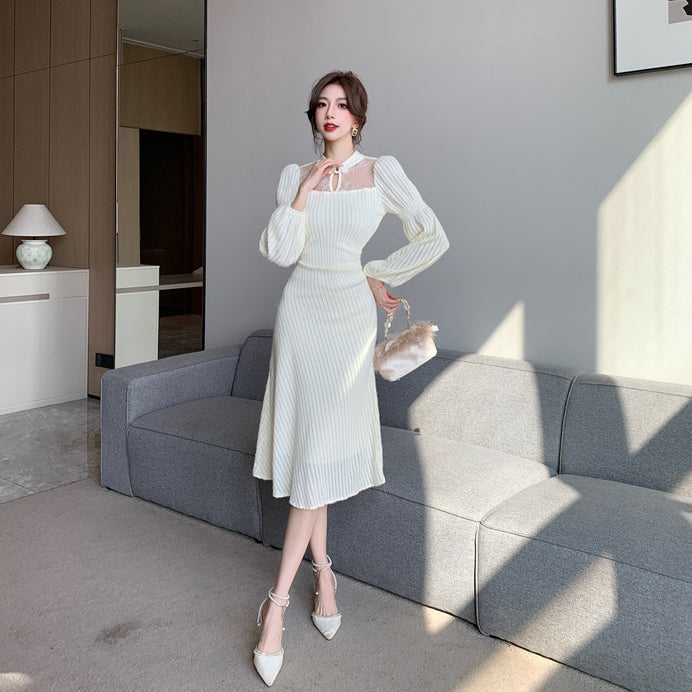 【Dress】チュール切替ワンピース Z7939