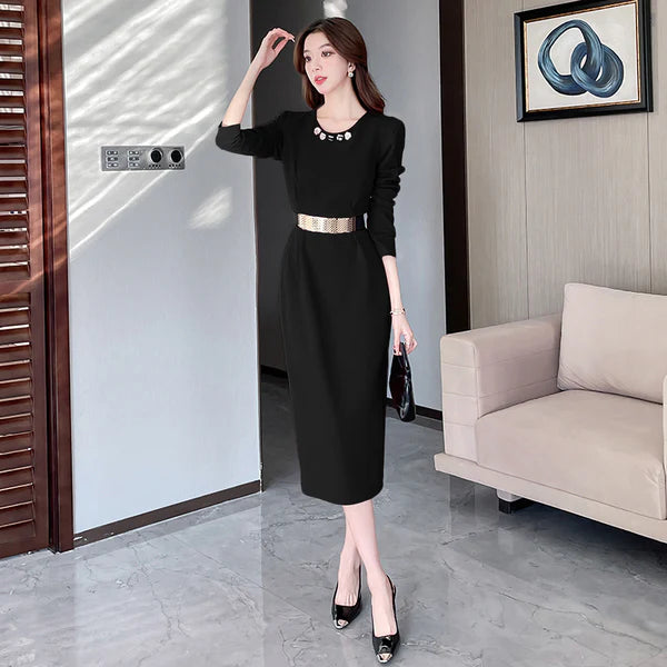 【Dress】秋冬フェミニンワンピース W14528
