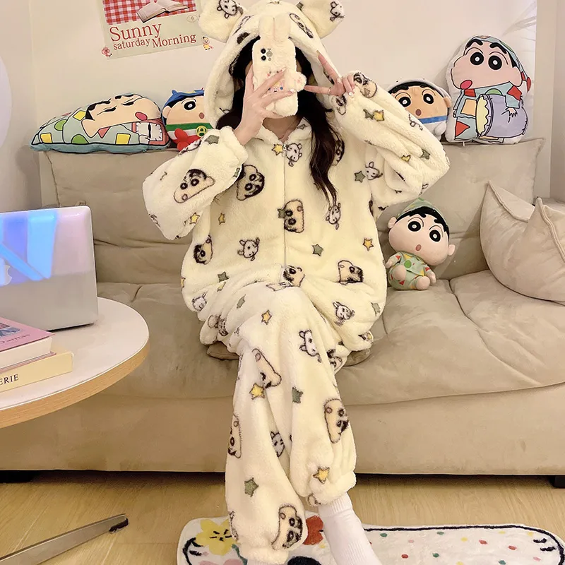 【Roomwear】帽子付きルームウェア Z8019