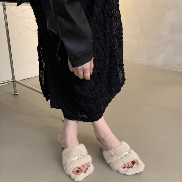 【Shoes】ハイヒールファースリッパ Z8043