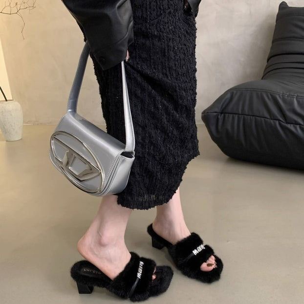 【Shoes】ハイヒールファースリッパ Z8043