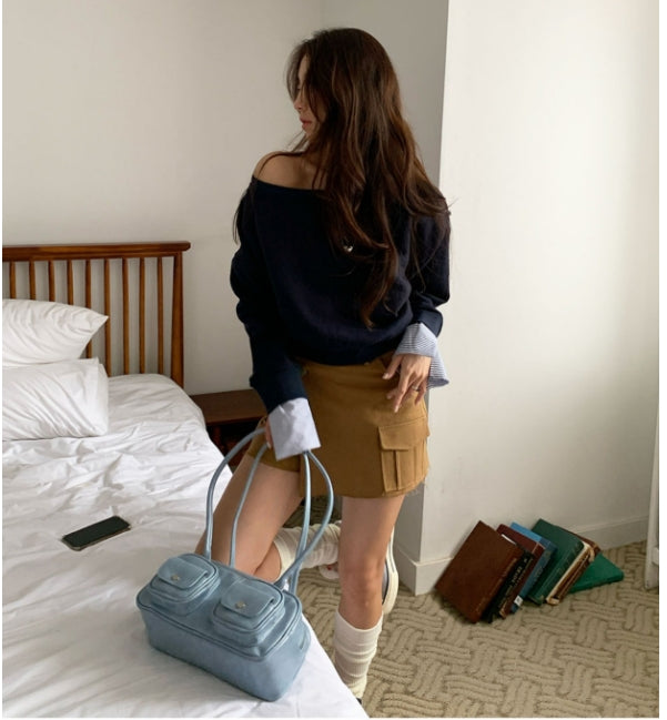 【Tops】切り替えデザインプルオーバー W14442