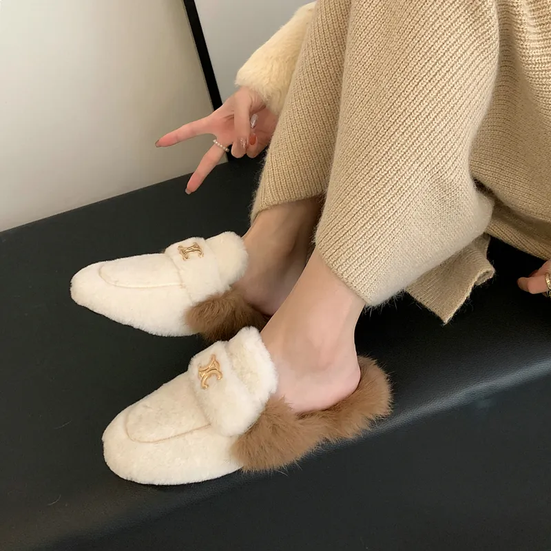 【Shoes】人気ファースリッパ Z8133