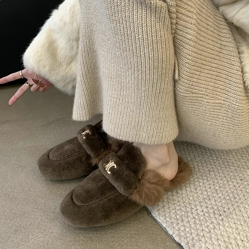 【Shoes】人気ファースリッパ Z8133