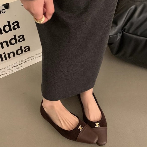 【Shoes】オフィス通勤ファーシューズ Z8131