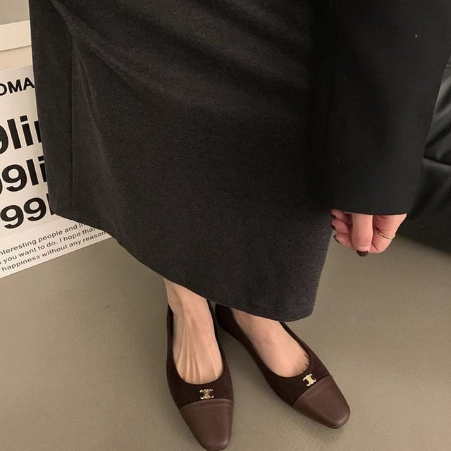 【Shoes】オフィス通勤ファーシューズ Z8131