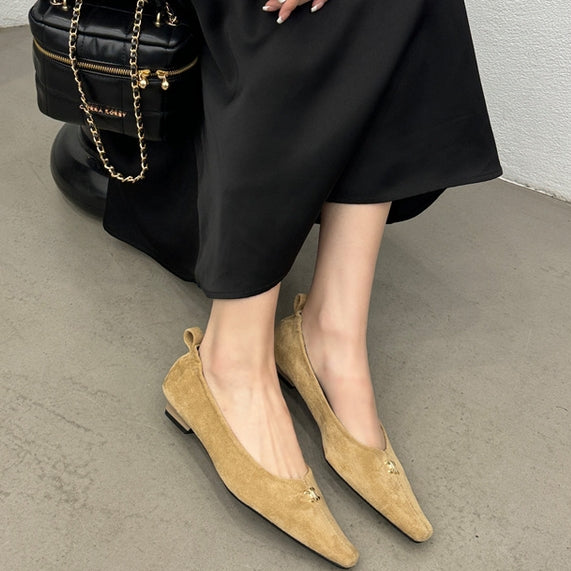 【Shoes】フェミニン春秋フラットシューズ Z8135