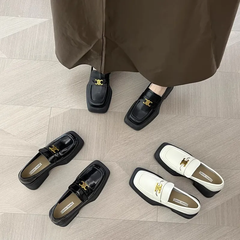 【Shoes】厚底ロファーシューズ Z8136