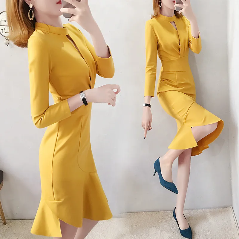 【Dress】オフィス通勤ワンピース Z8170