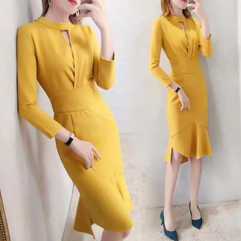 【Dress】オフィス通勤ワンピース Z8170