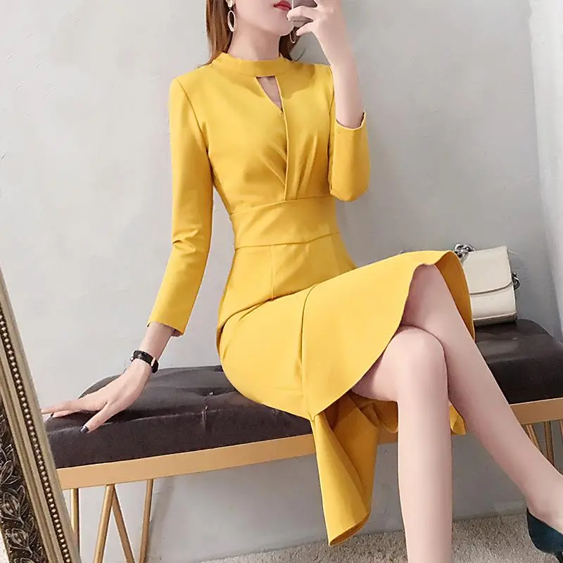 【Dress】オフィス通勤ワンピース Z8170