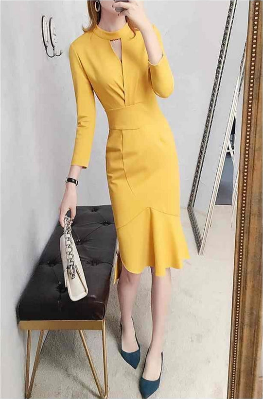 【Dress】オフィス通勤ワンピース Z8170
