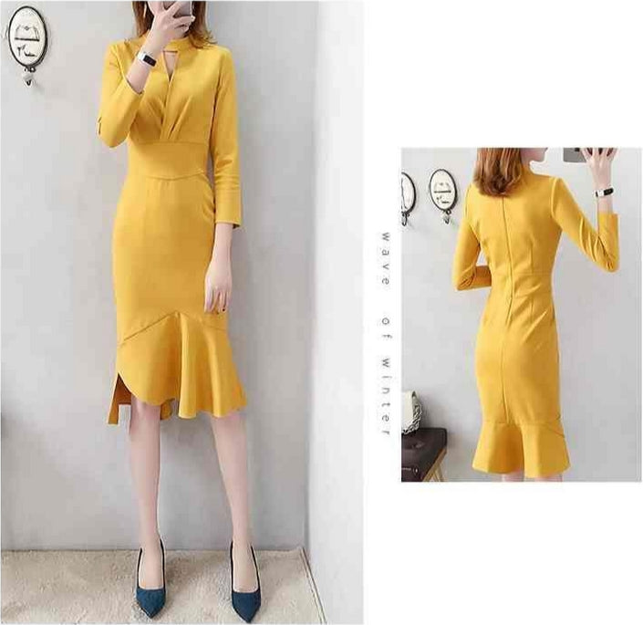 【Dress】オフィス通勤ワンピース Z8170