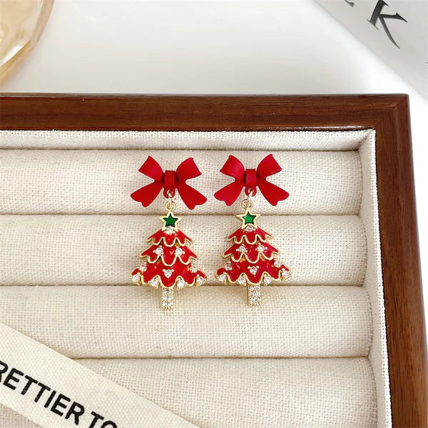 【雑貨】クリスマスピアスアクセサリー W14617