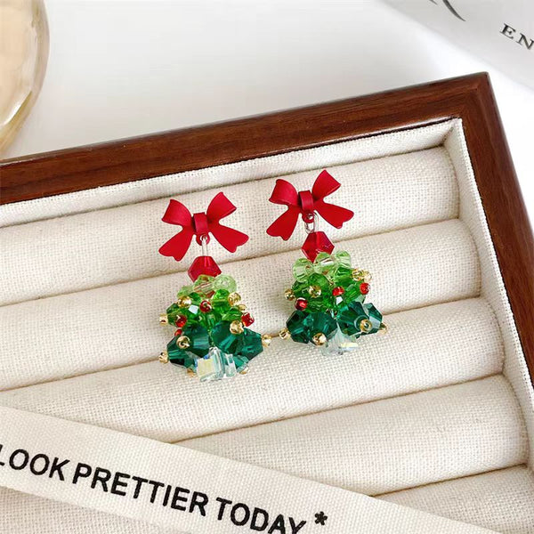 【雑貨】クリスマスピアスアクセサリー W14616