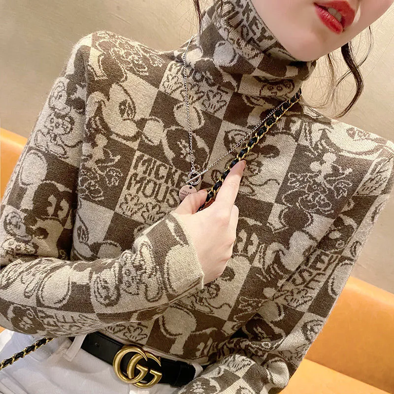 【Tops】ハイネックニット2色 Z8242