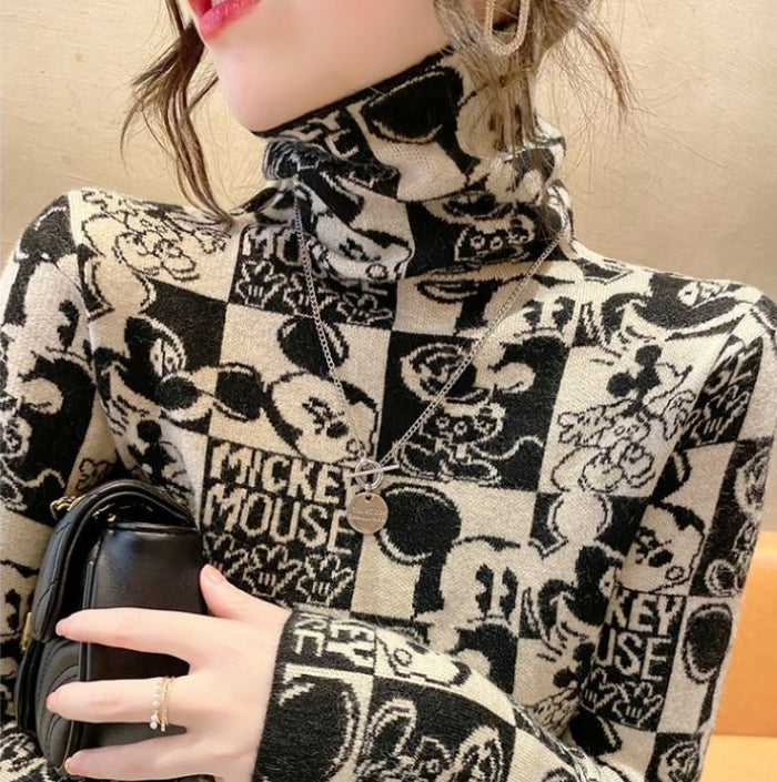 【Tops】ハイネックニット2色 Z8242