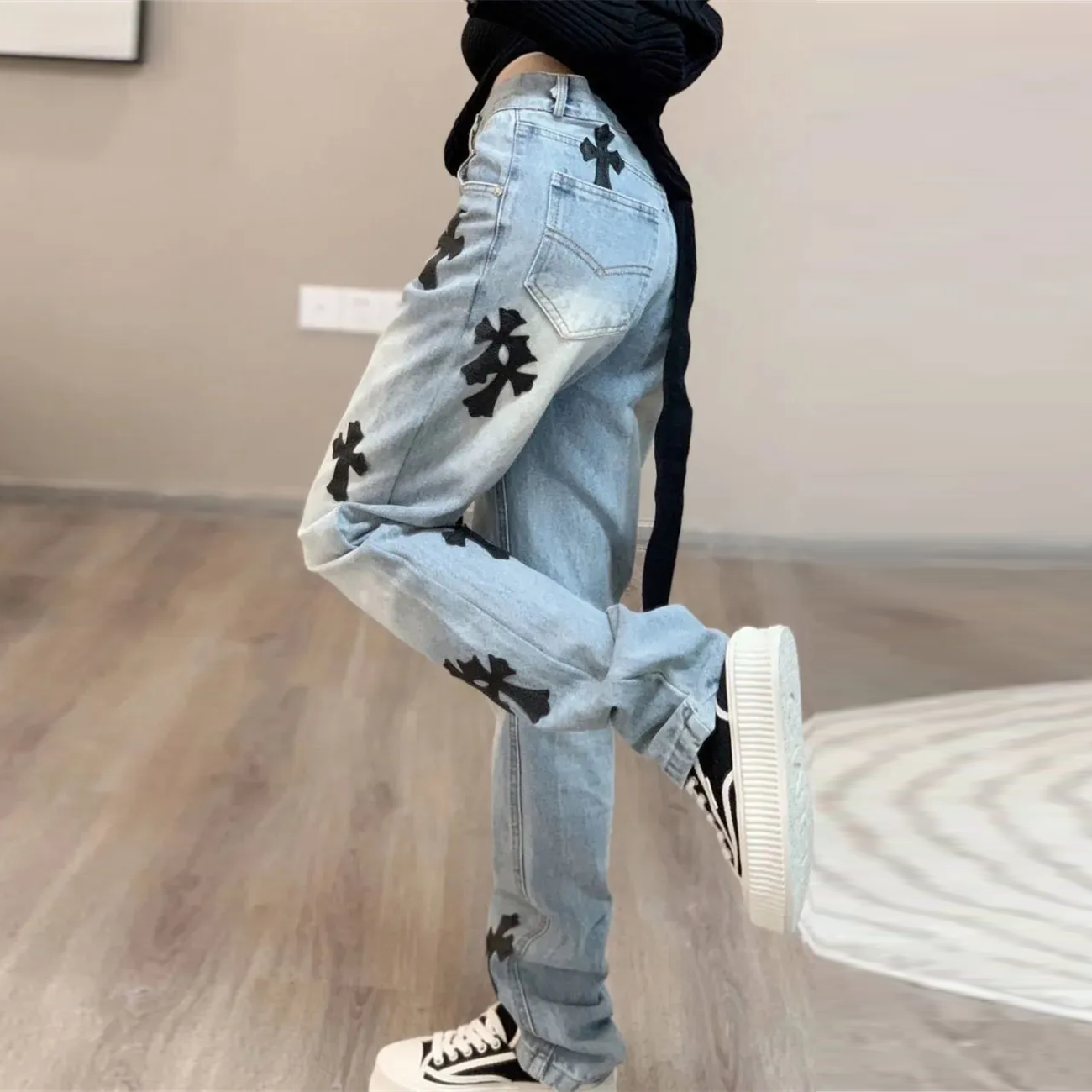 【Bottoms】着痩せデニムパンツ Z8257