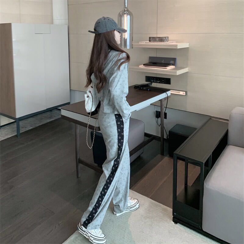 【Set】ジャケット + キャミソール+パンツ 3点セット Z7685