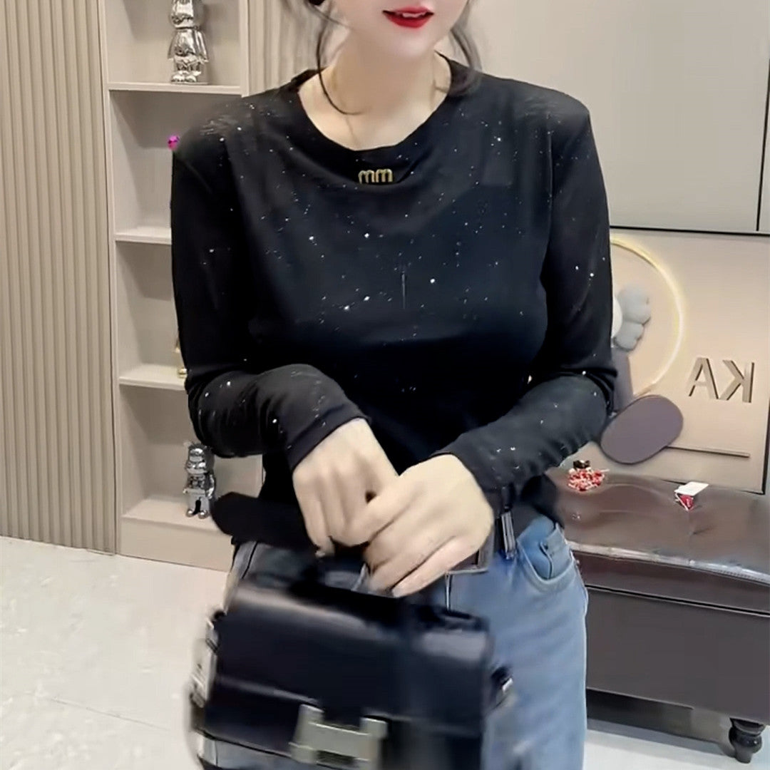 【Tops】透け感Tシャツ W13313