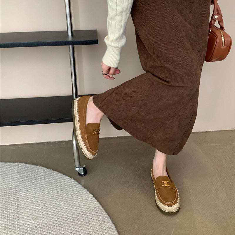 【Shoes】歩いやすいフラットシューズ W13352