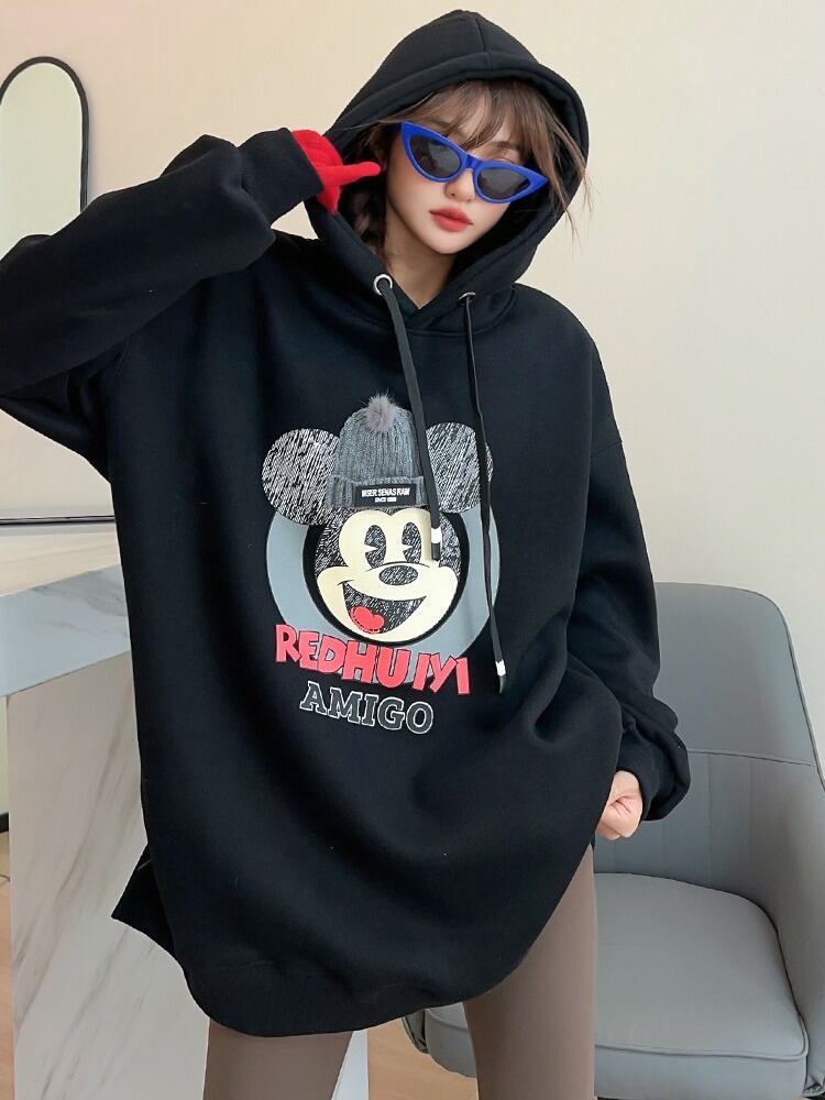【tops】プリントフーディー T0160