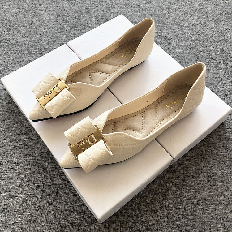 【Shoes】歩くやすいフラットシューズ W13627