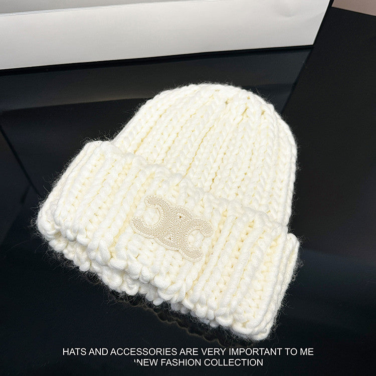 【雑貨】2色展開ニット帽子 W14465