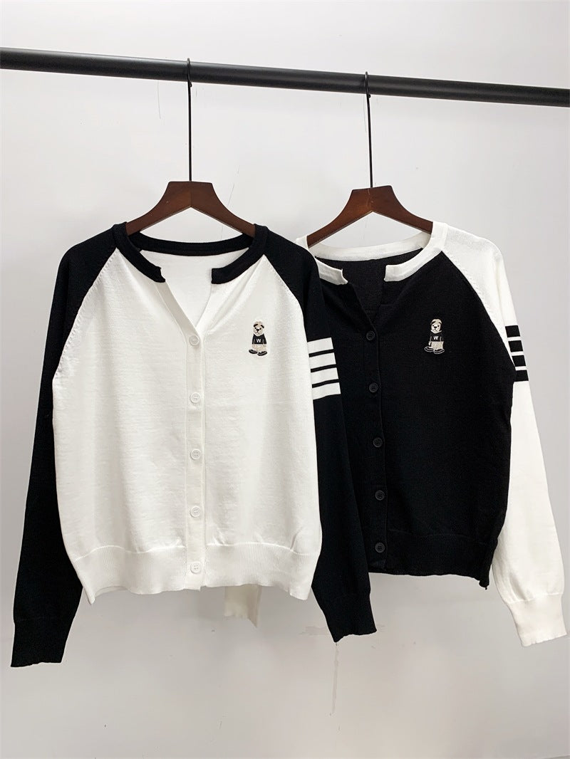 【Outer】ラグランスリーブカーディカン W13290