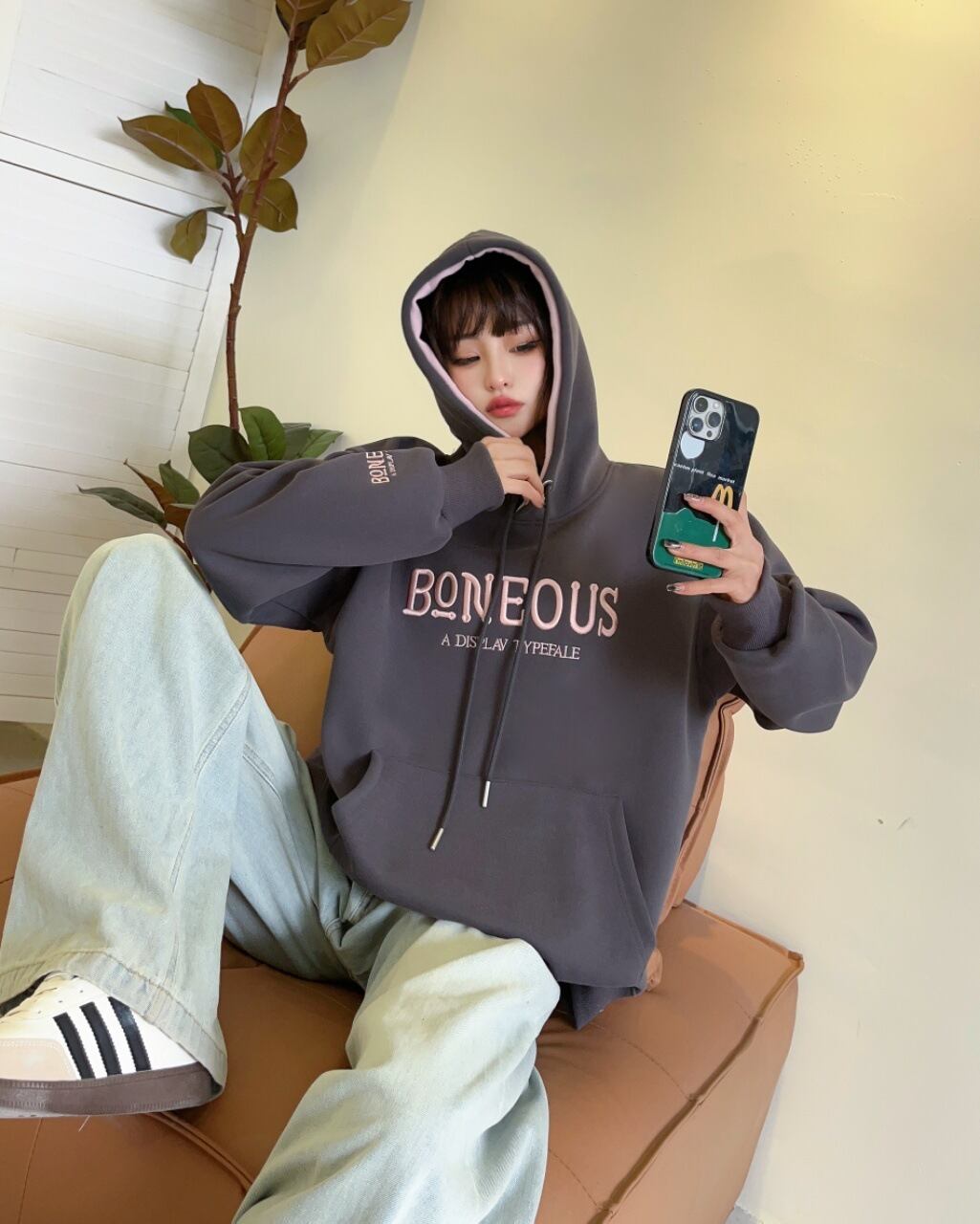 【tops】ロゴフーディー W10529