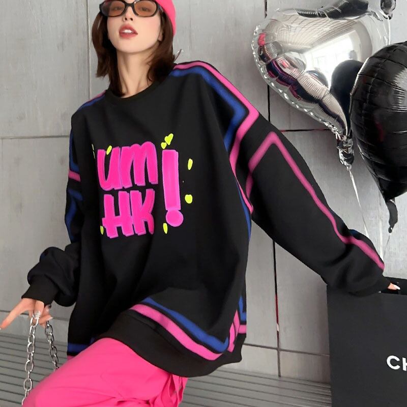 【tops】プリントスウェット M21447
