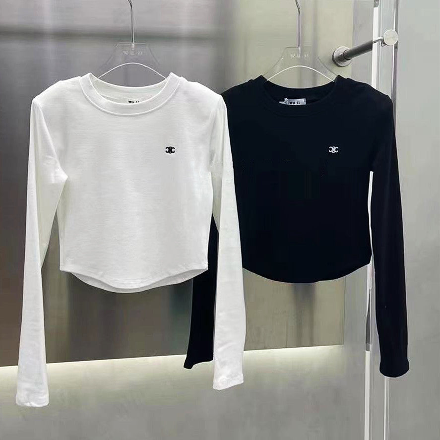 【Tops】2色選択可シンプルTシャツ W13309