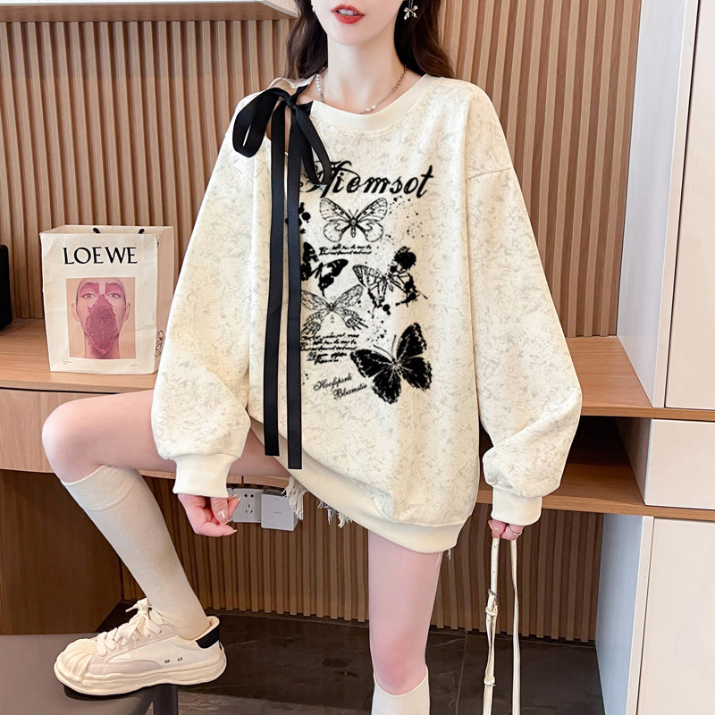 【Tops】リボンデザインプルオーバー W13967