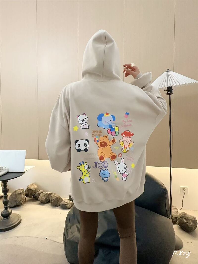 【tops】プリントフーディー K0101