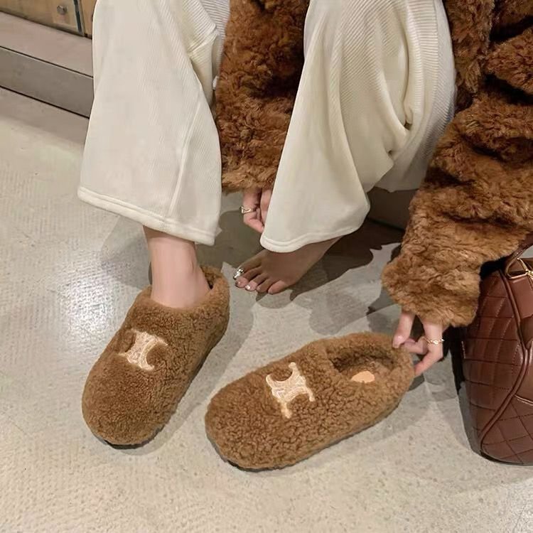 【Shoes】2色ラムウールスリット W14550