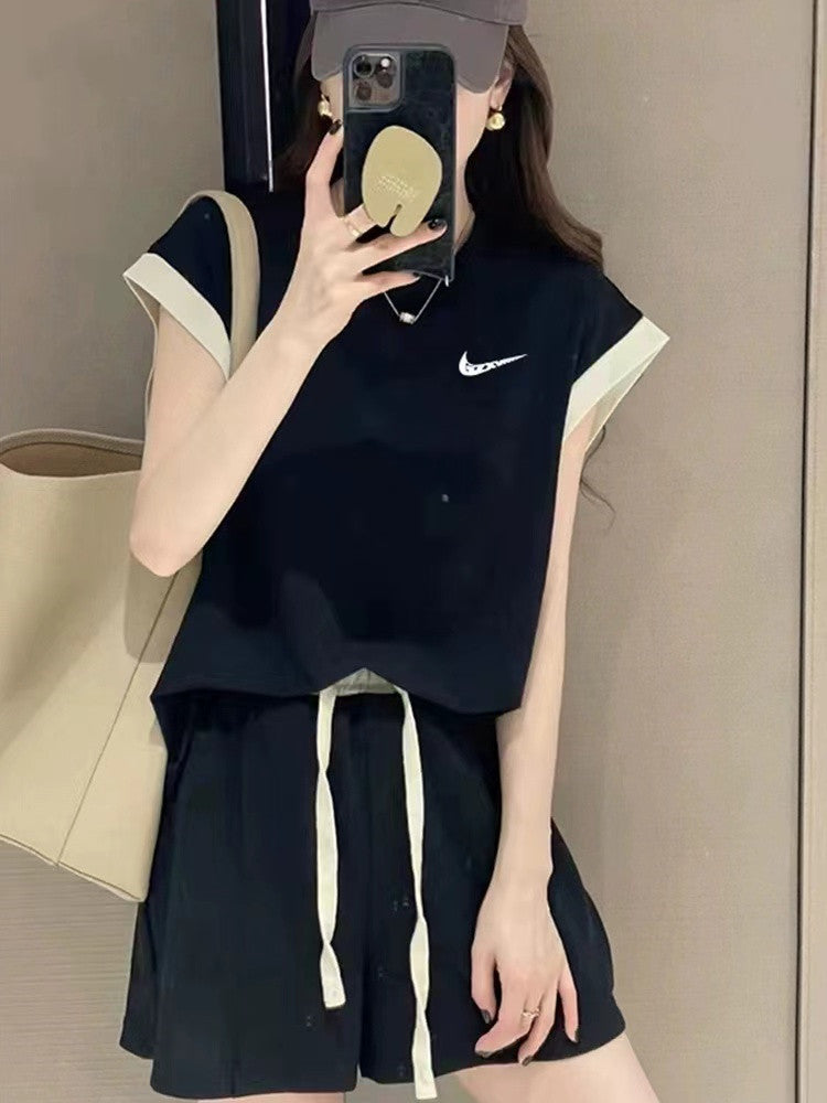 【Set】配色セット タンクトップ+ パンツ W12299