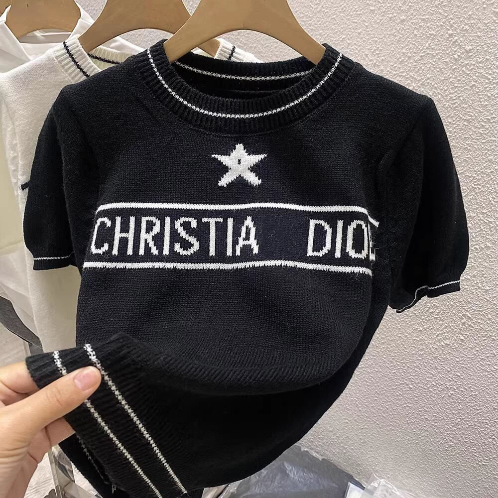 【tops】半袖ニットトップス M21887
