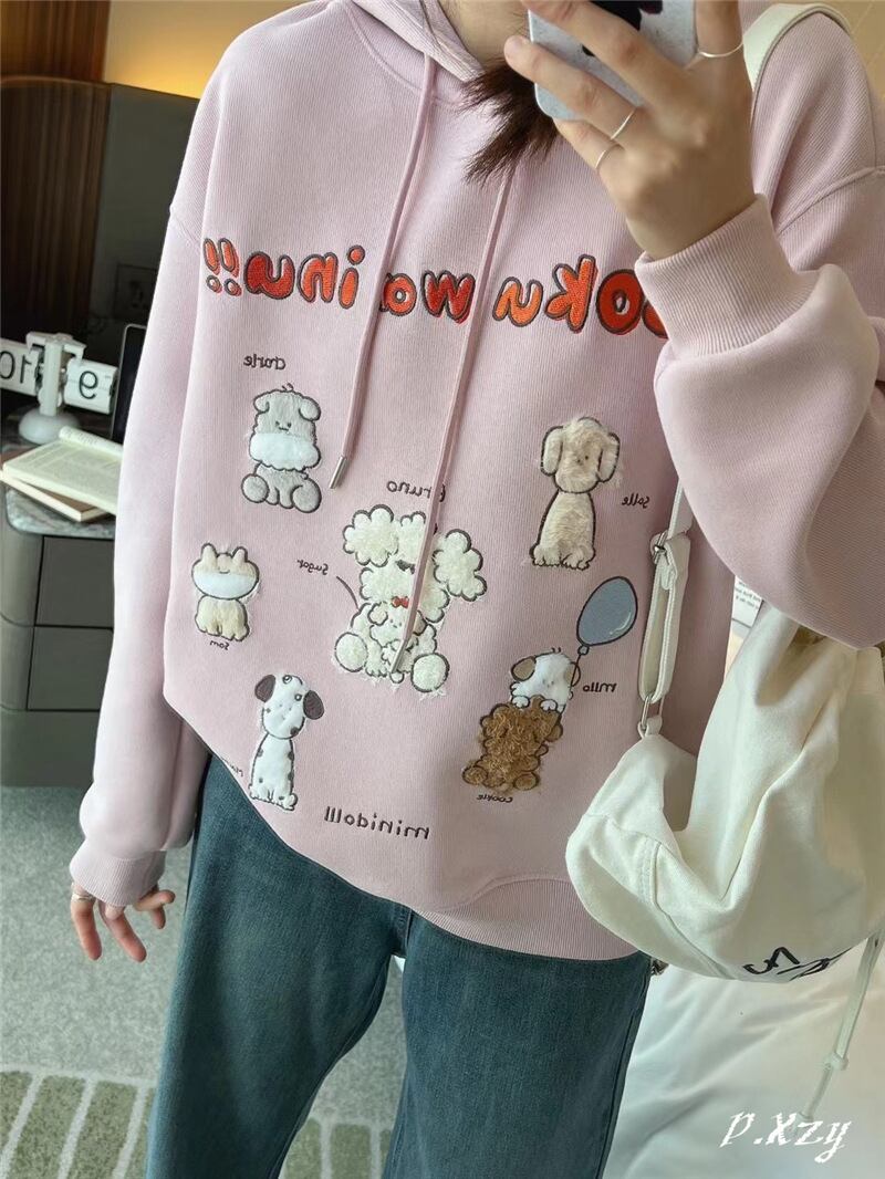 【tops】プリントフーディーK0107