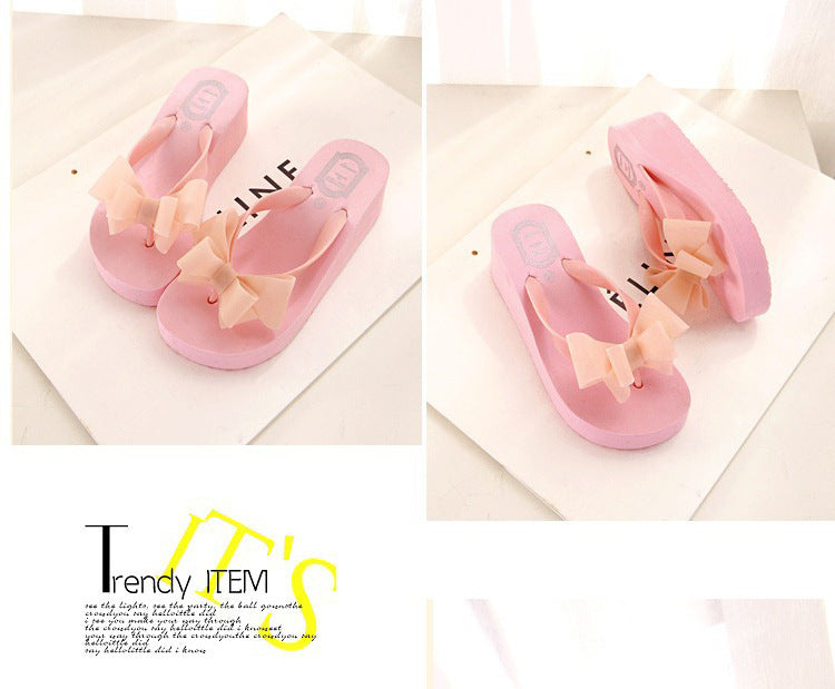 【Shoes】美脚厚底スリッパサンダル T01402