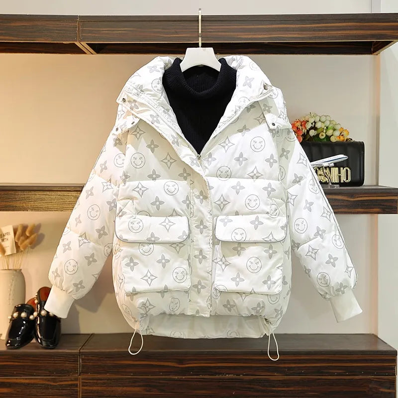 【Outer】プリントブルゾンジャケット W9810