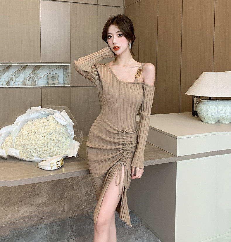 【Dress】ワンショルダーワンピース W13796