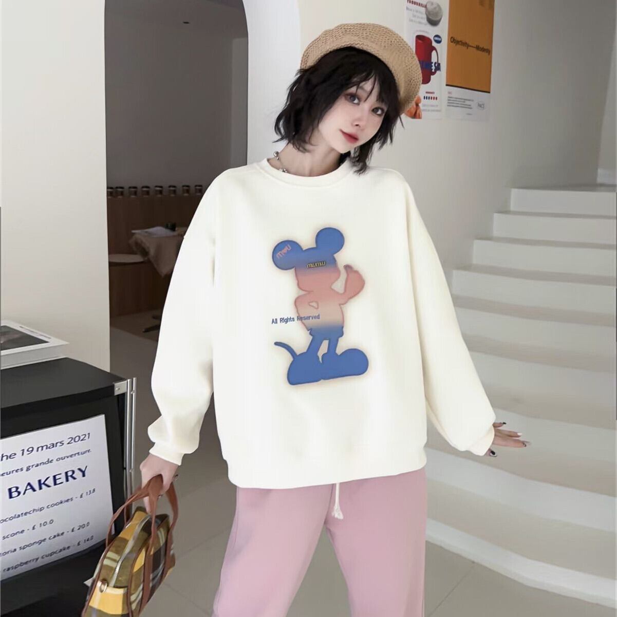 【tops】プリントスウェット W10540