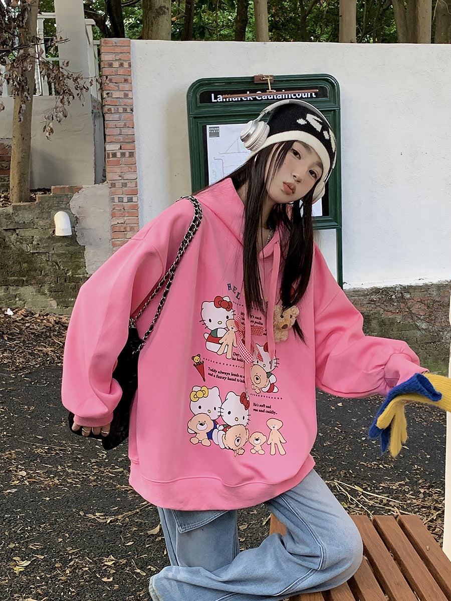 【Tops】春秋キャラクターフーディー W13994