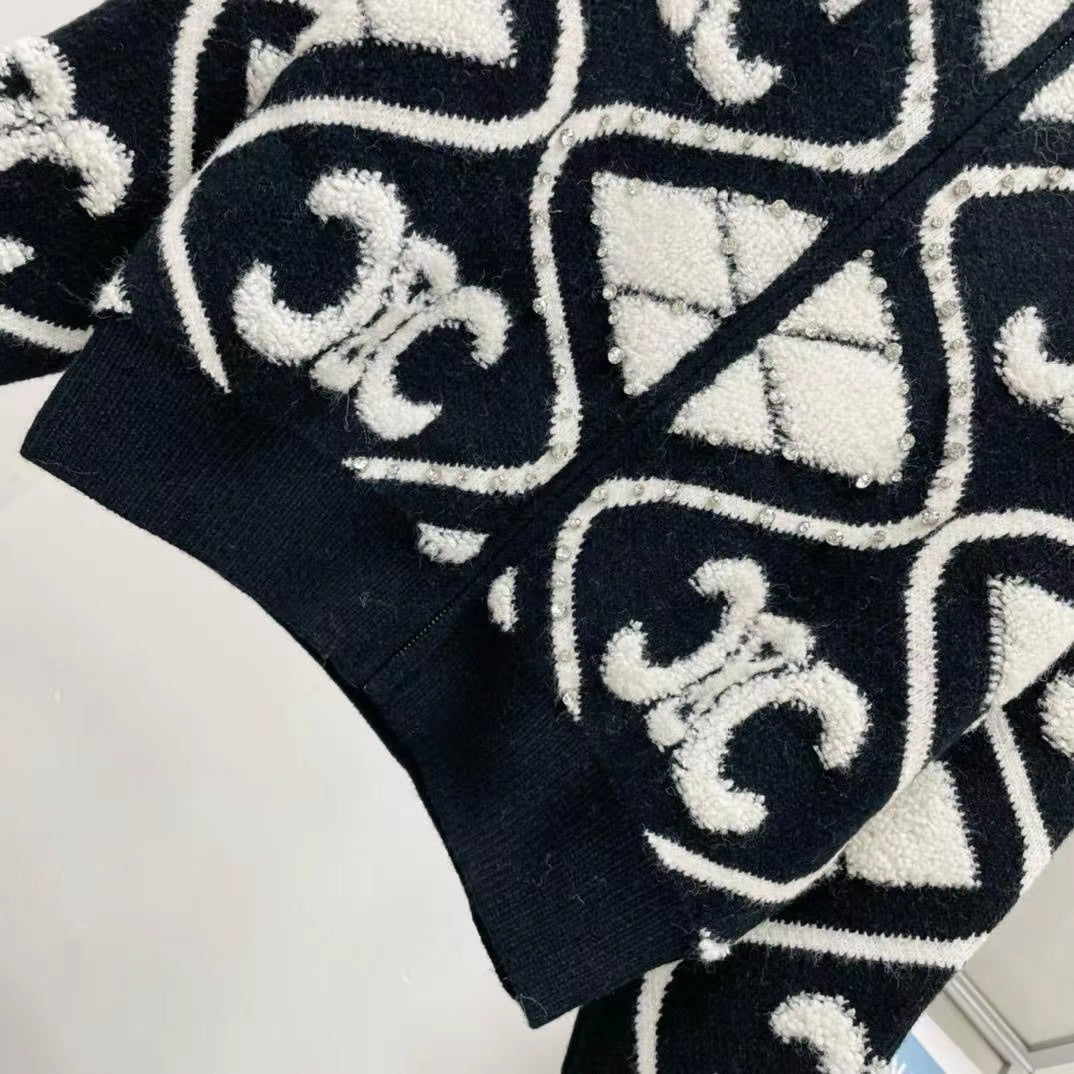 【Outer】ニットカーディガン W10123